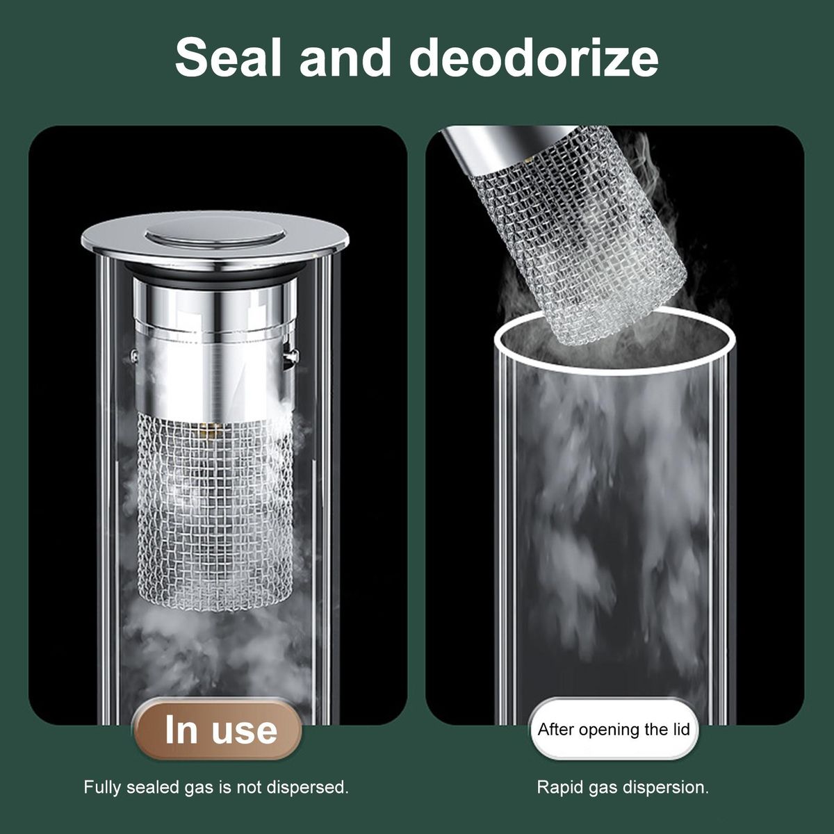Efficient Drainage Sink Stopper Stainless Steel Hair for Bathroom Silver