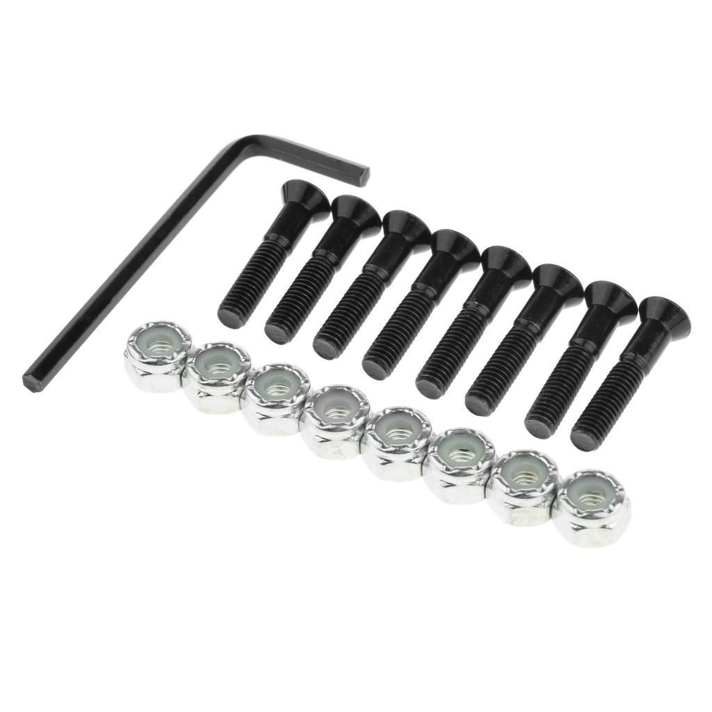 1 Set Skateboard Longboard Hardware With Black And