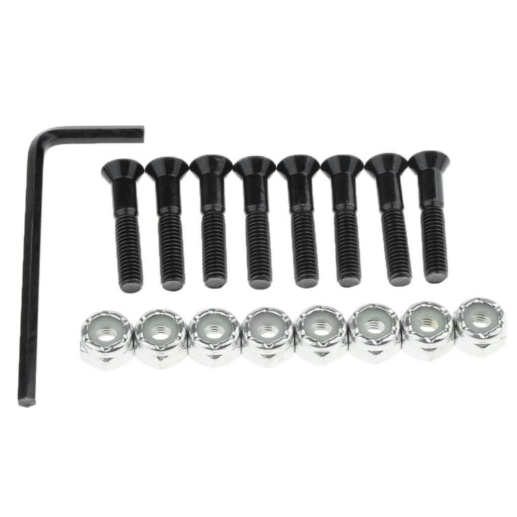 1 Set Skateboard Longboard Hardware With Black And