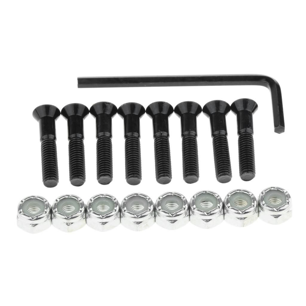 1 Set Skateboard Longboard Hardware With Black And