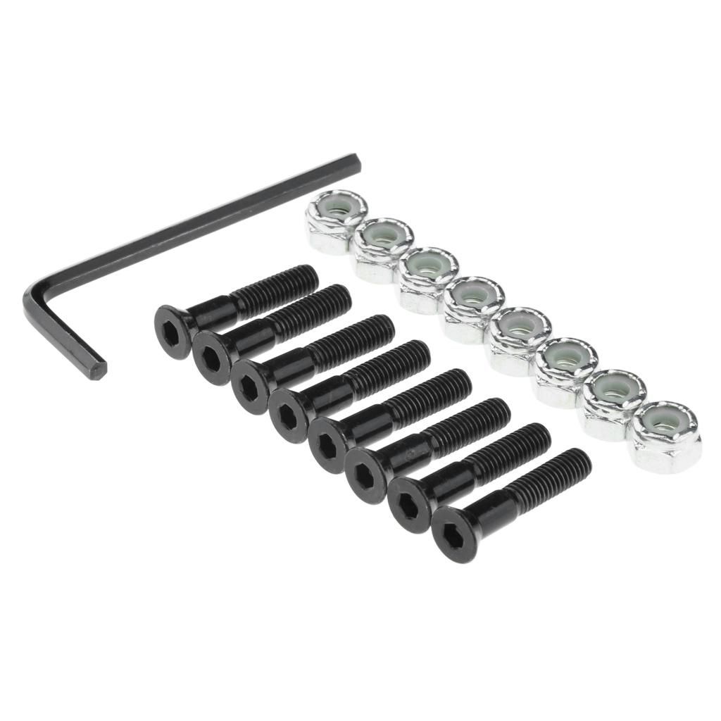 1 Set Skateboard Longboard Hardware With Black And