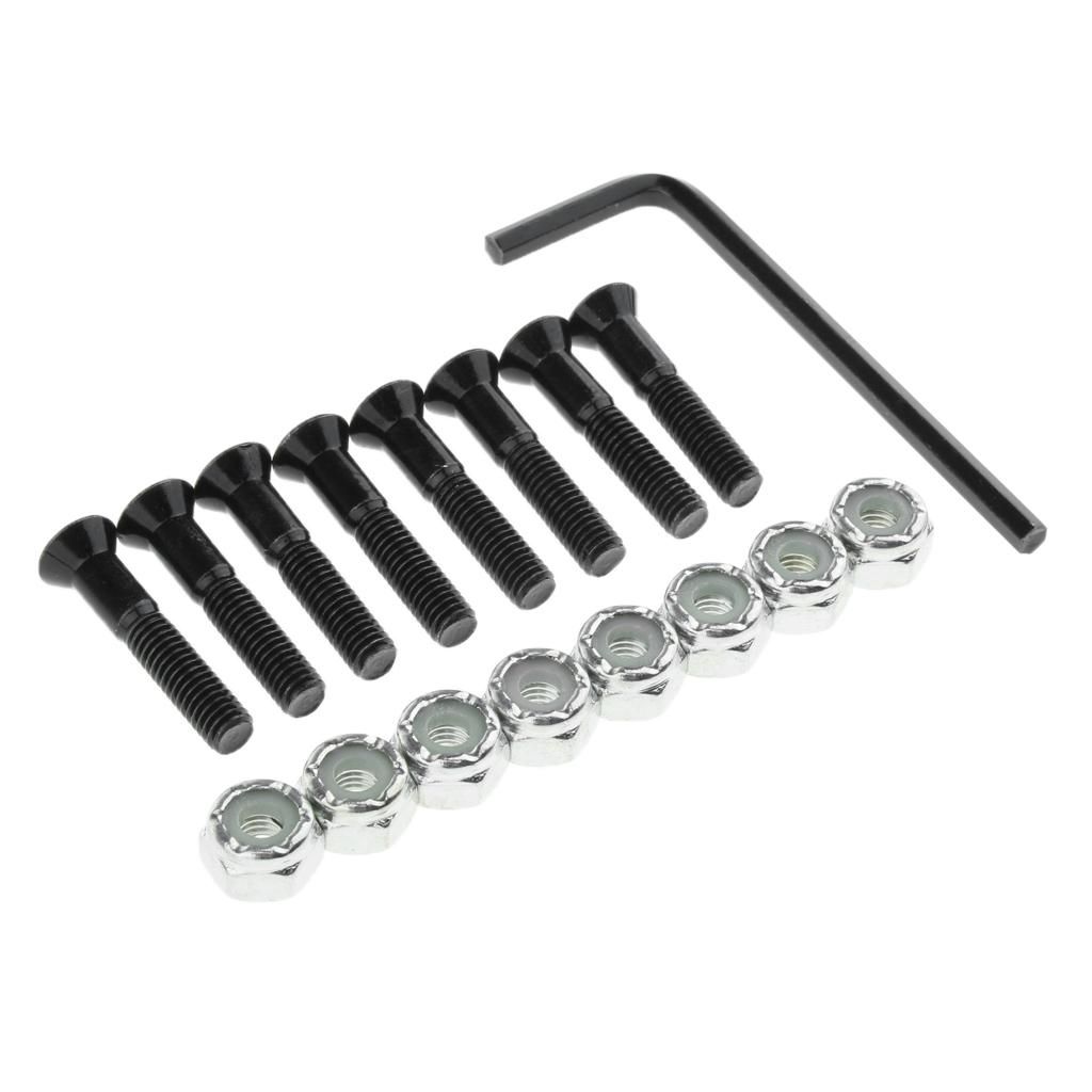 1 Set Skateboard Longboard Hardware With Black And