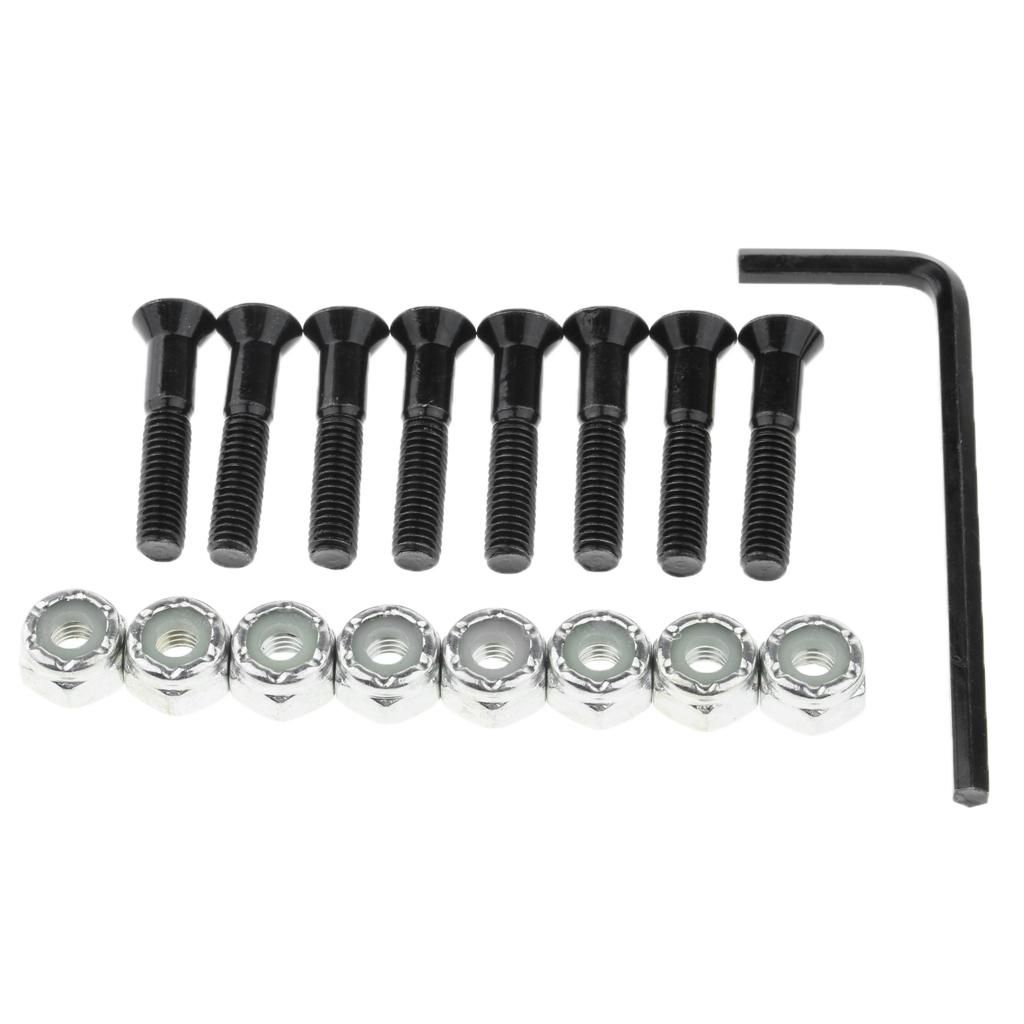 1 Set Skateboard Longboard Hardware With Black And