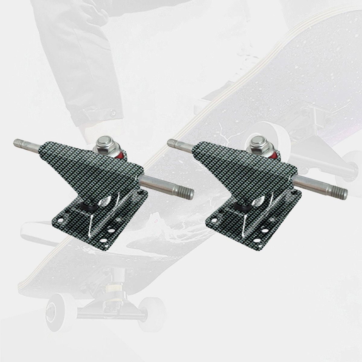 1 Pair 3.25" Skateboard Truck Aluminum Cruiser Mini Trucks Stripe