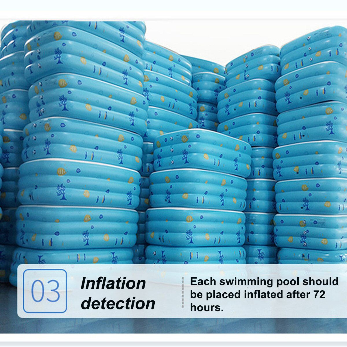 2.6M/1.5M/1.3M/1.1M For 1-5 Persons Kids Large Inflatable Swimming Pool Adult Family Lounge Water Play Fun Backyard Bathing Tub Blue 1.1M