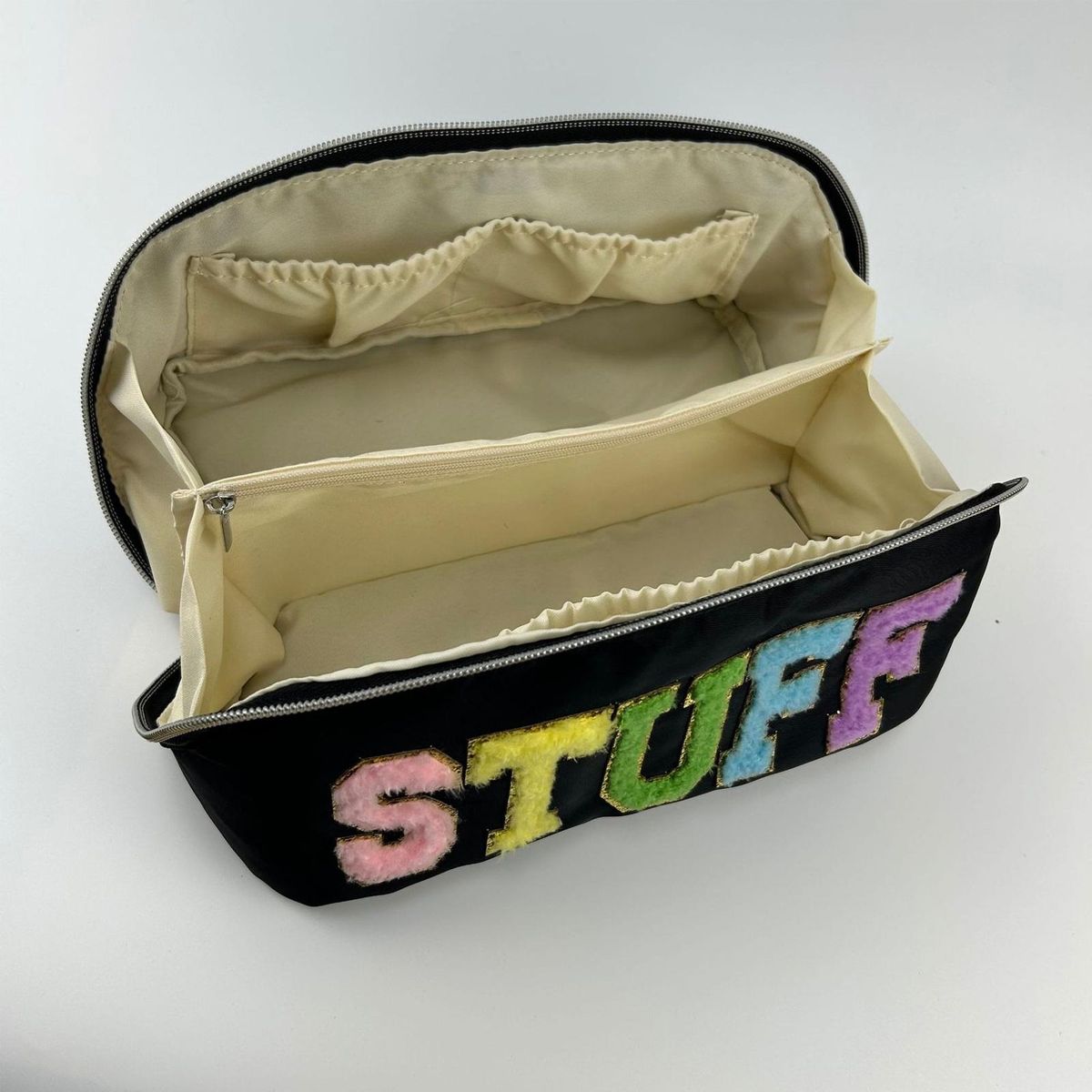 Makeup Organizer Bag Travel Wash Bag Cosmetic Organizer Pouch Black