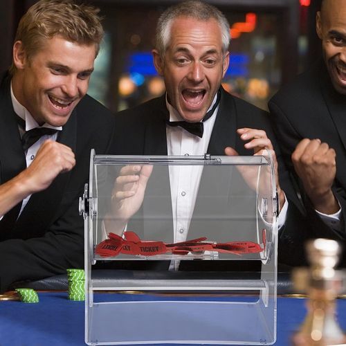 Acrylic Raffle Ticket Spinner Drum Clear Transparent Box For