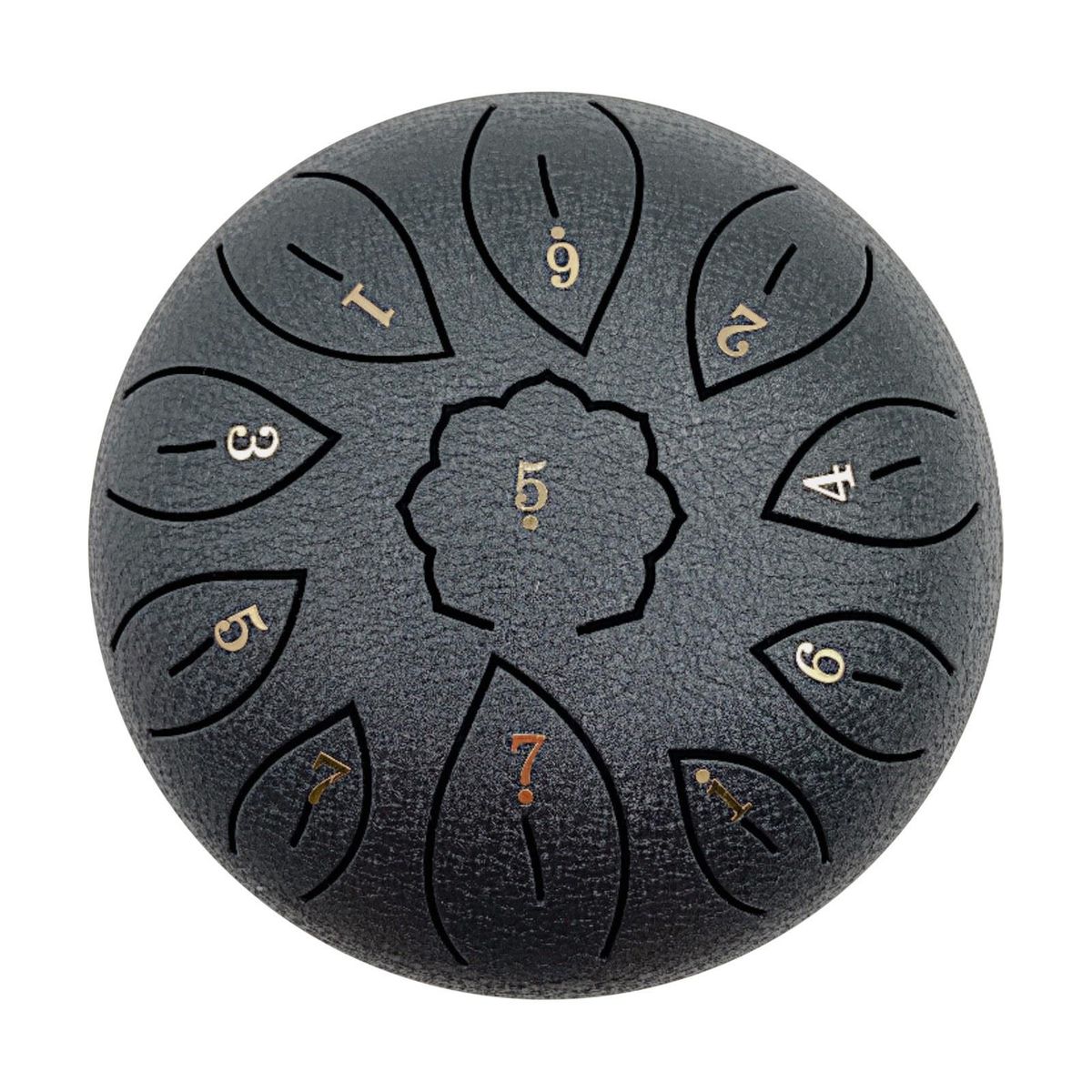 6in Metal Tongue Drum Mini 11-Tone Hand Pan Drums with Drumsticks Percussion Musical Instruments
