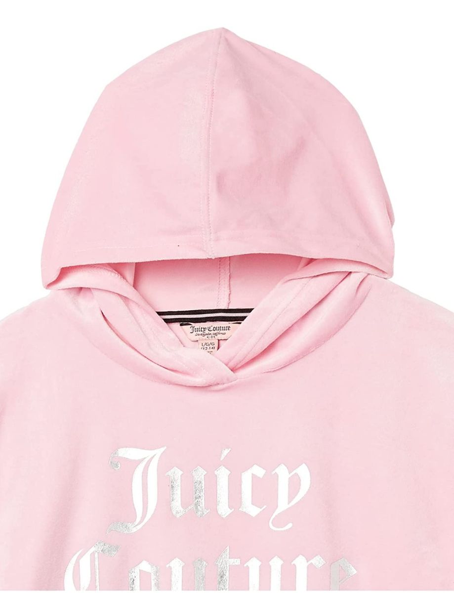 Girl's Plush Velour Hoodie