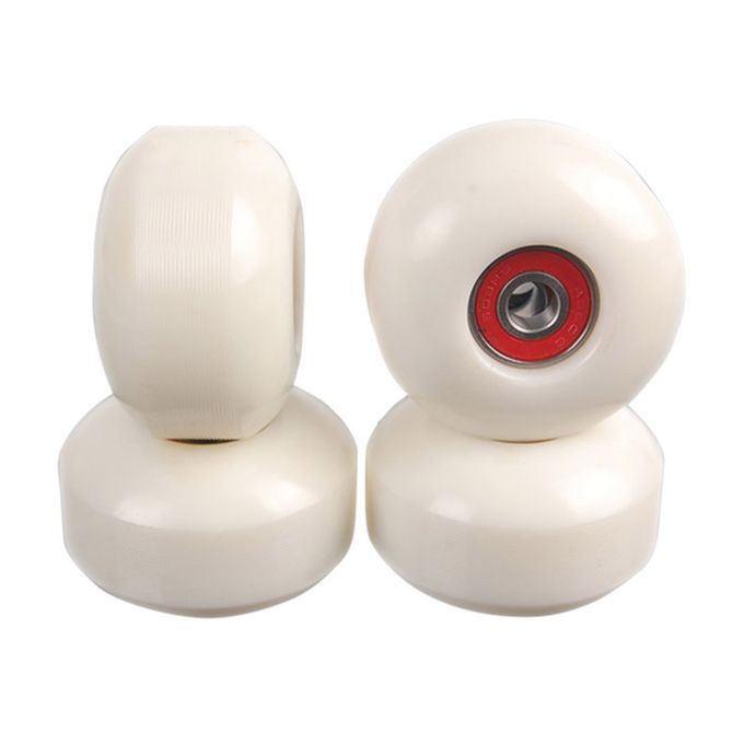 95A Skateboard Wheels Indoor Roller Smooth ABEC 9 White Red Bearing