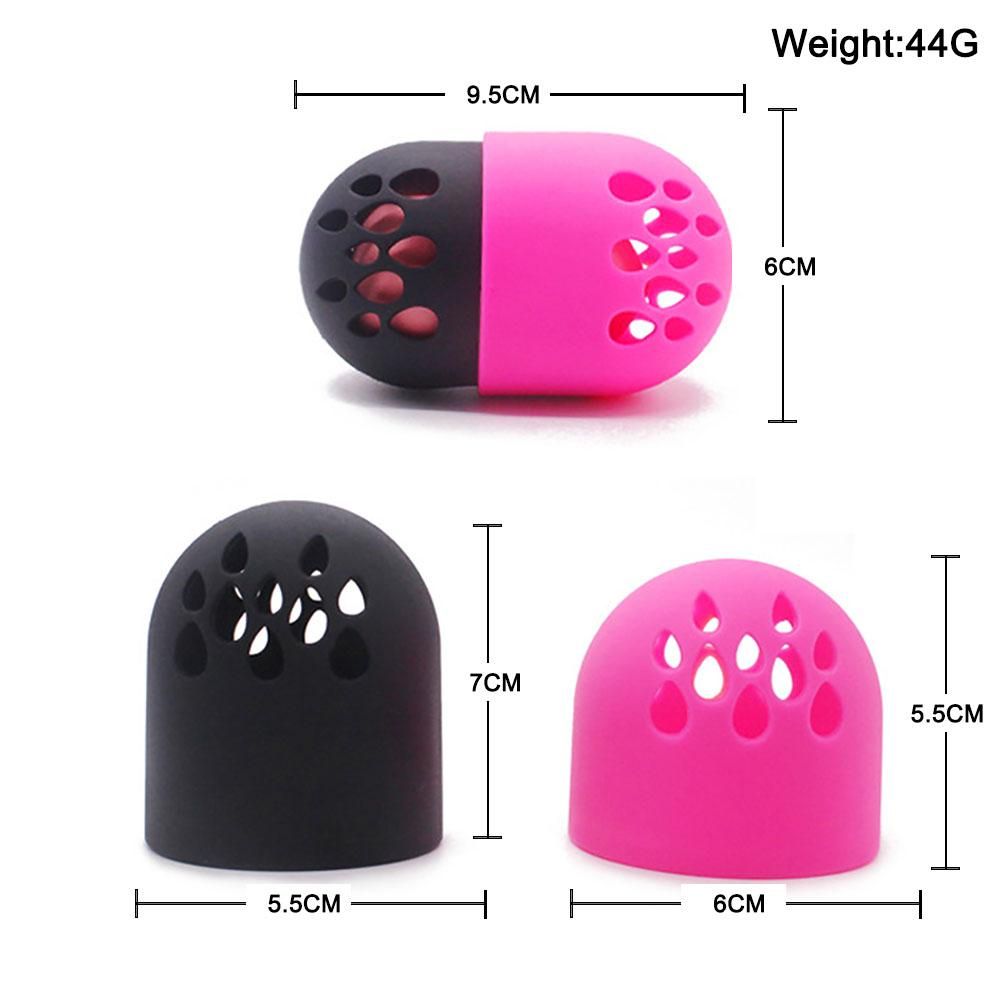 1Pc 6 Colour 44g Silicone Beauty Sponge Storage Box EStand Powder Puff Drying Holder Mildew Proof Cosmetic Washable Odorless