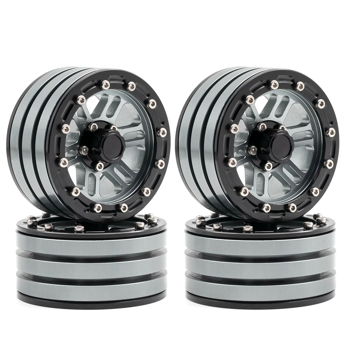 Aluminum Alloy Wheel Rims  Beadlock Hub 4pcs 1.9inch