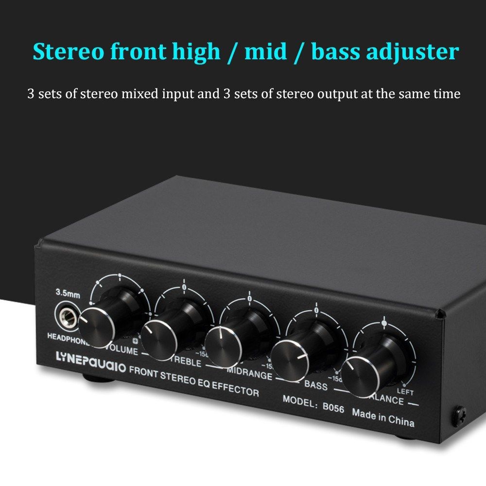 Stereo Preamplifier Preamp Stereo Toner High/Medium/Bass