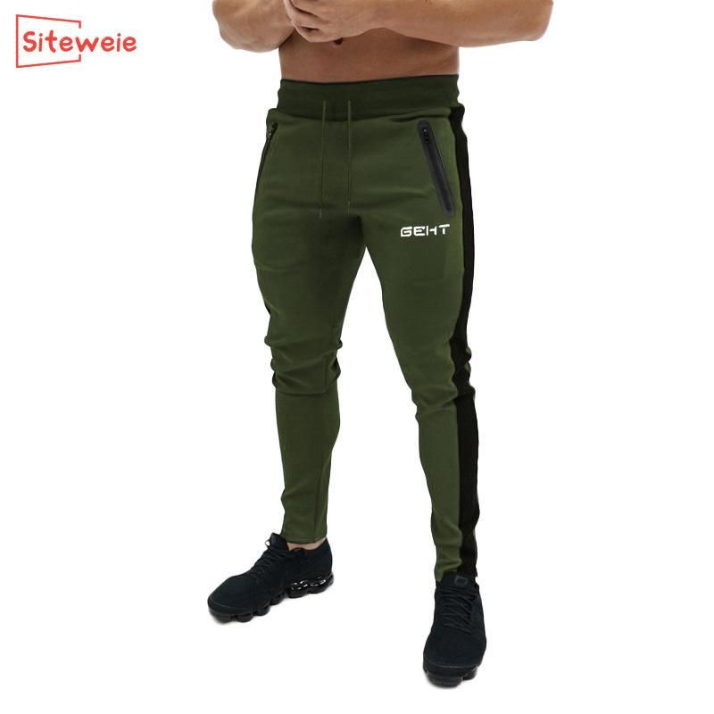 Men Sports Pants for Exercise Fitness Elastic Pants Casual Bodybuilding  Clothes Pants Pants G246