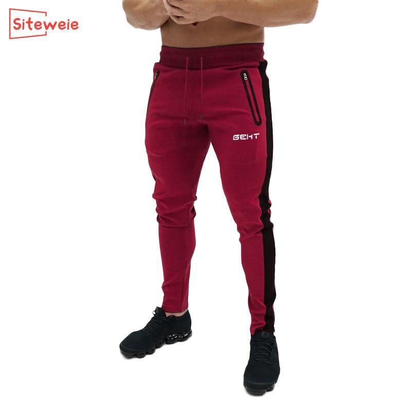 Men Sports Pants for Exercise Fitness Elastic Pants Casual Bodybuilding  Clothes Pants Pants G246