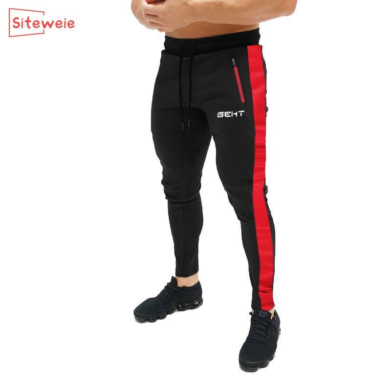 Men Sports Pants for Exercise Fitness Elastic Pants Casual Bodybuilding  Clothes Pants Pants G246