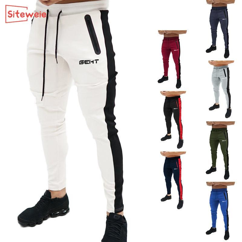 Men Sports Pants for Exercise Fitness Elastic Pants Casual Bodybuilding  Clothes Pants Pants G246