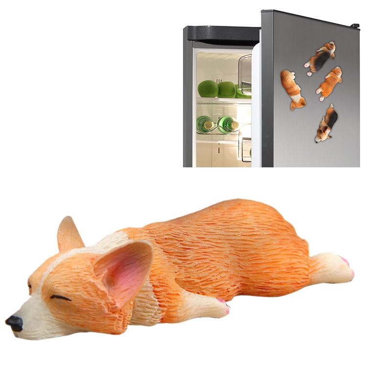 3D Corgi Dog Magnetic Fridge Magnet