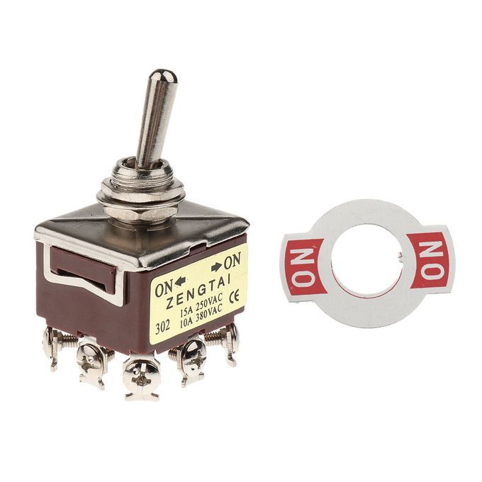 Car Truck ATV OnOn 9 Pins Toggle Switch AC 250V 15A380V 10A