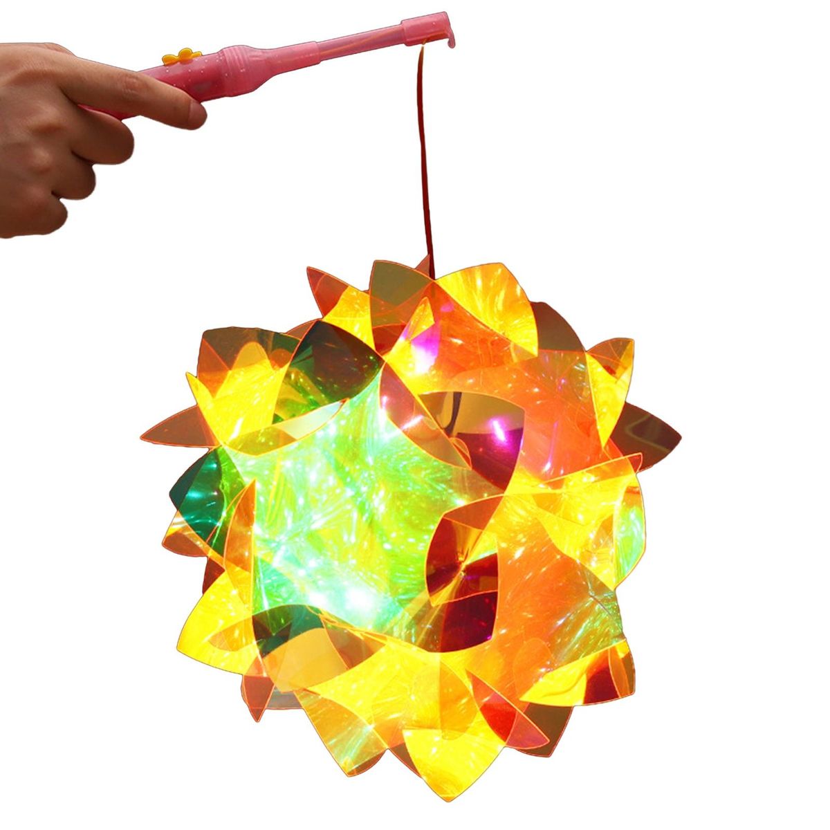Lantern with Soft Lights Vibrant Glow Lantern Battery Powered for Home
