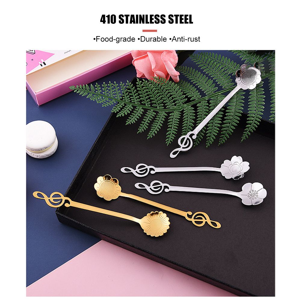 4PCs Stainless Steel Teaspoons Set Coffee Spoons Dessert