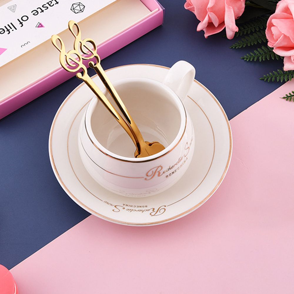 4PCs Stainless Steel Teaspoons Set Coffee Spoons Dessert