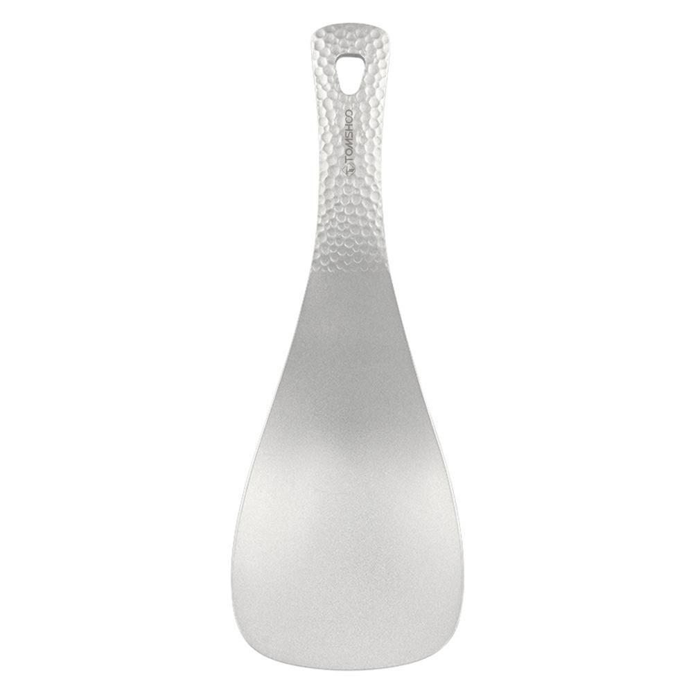 TOMSHOO Pure Titanium Rice Spoon Kitchen Household Titanium Alloy Spatula for Scooping Rice  Large Spoon for Camping and Outdoor Use