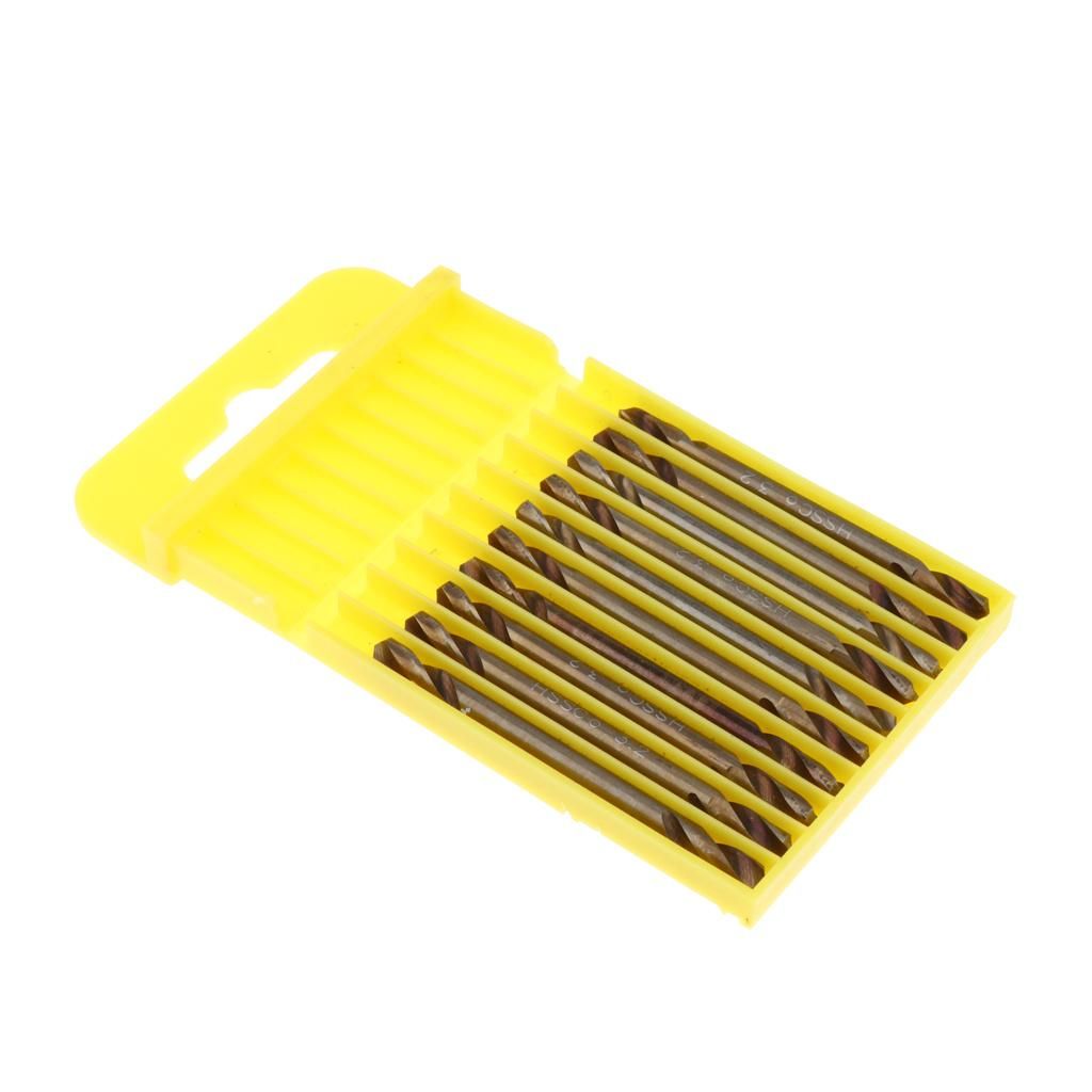 10pcs High Speed Steel HSS Drill Twist Metal Drill Bit