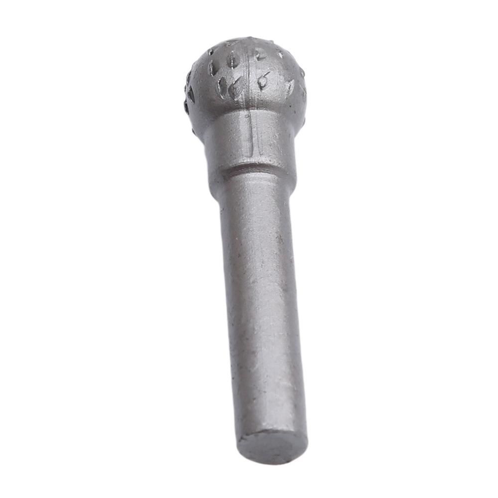5 PCS Rotary Burr Rasp Wood Plastic Carving File Woodworking Drill Bit 1/4-inch Round Shank Chisel Embossed Deburring Polishing Grinding Head for Carpenter