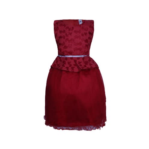 Baby Girls' Turtle  Dress - Wine