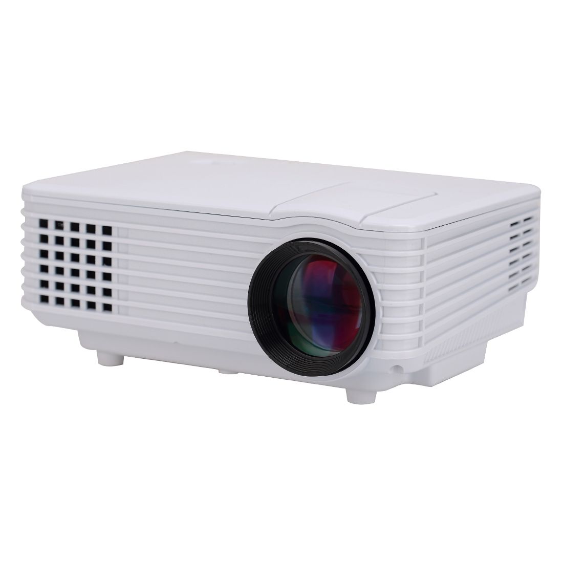 RD-805 800LM 800x480 Home Theater LED Projector With Remote Controller, Support HDMI, VGA, AV, USB Interfaces(White)