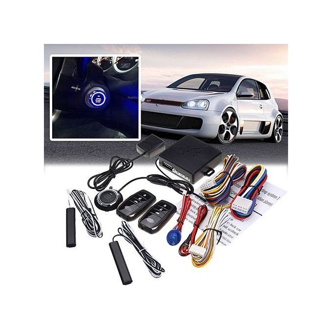 Smart Car Security Keyless Entry Push Start Alarm System Remote Starter Button