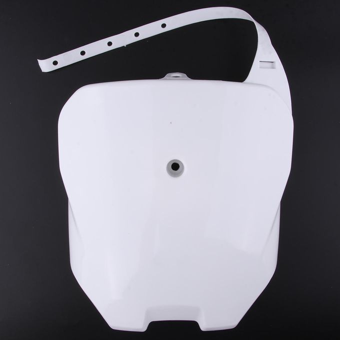 Front White Plastic Number Plate Fender Cover Fairing For Honda CRF70