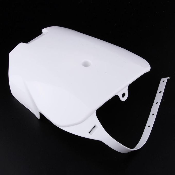 Front White Plastic Number Plate Fender Cover Fairing For Honda CRF70