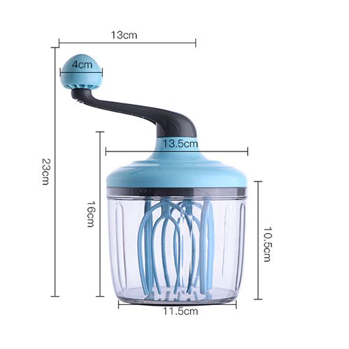 Semi-automatic Mixer Non-stick Egg Tools Silicone Whisk