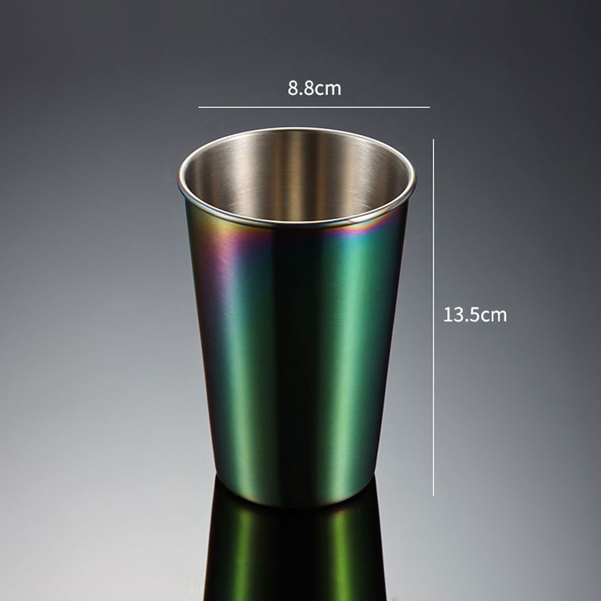 5pcs Stainless Steel Cups 500ml Capacity For Kids Adults