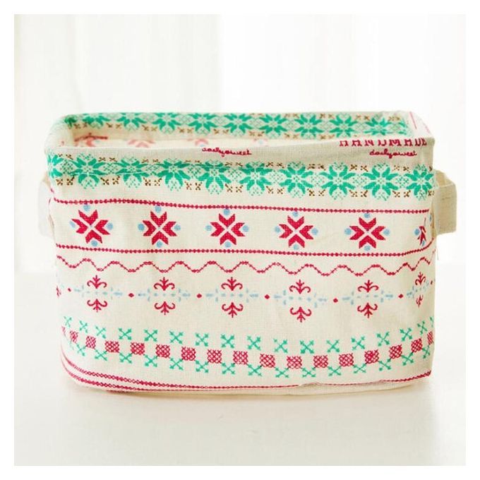 Cotton Linen Storage Basket Toys Box