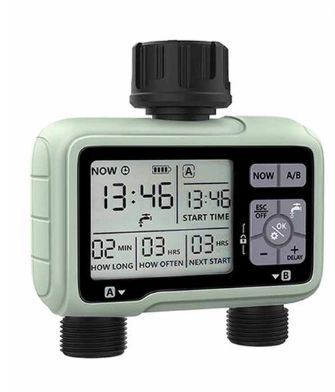 Powered By 2 AA Batteries Automatic Watering Timer Garden