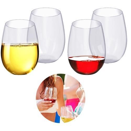 4PCS Drink Tumbler Glass  Shatterproof Unbreakable Household Water Cup High Value Wine Drink Set Whiskey Glass For Drinking Cocktails