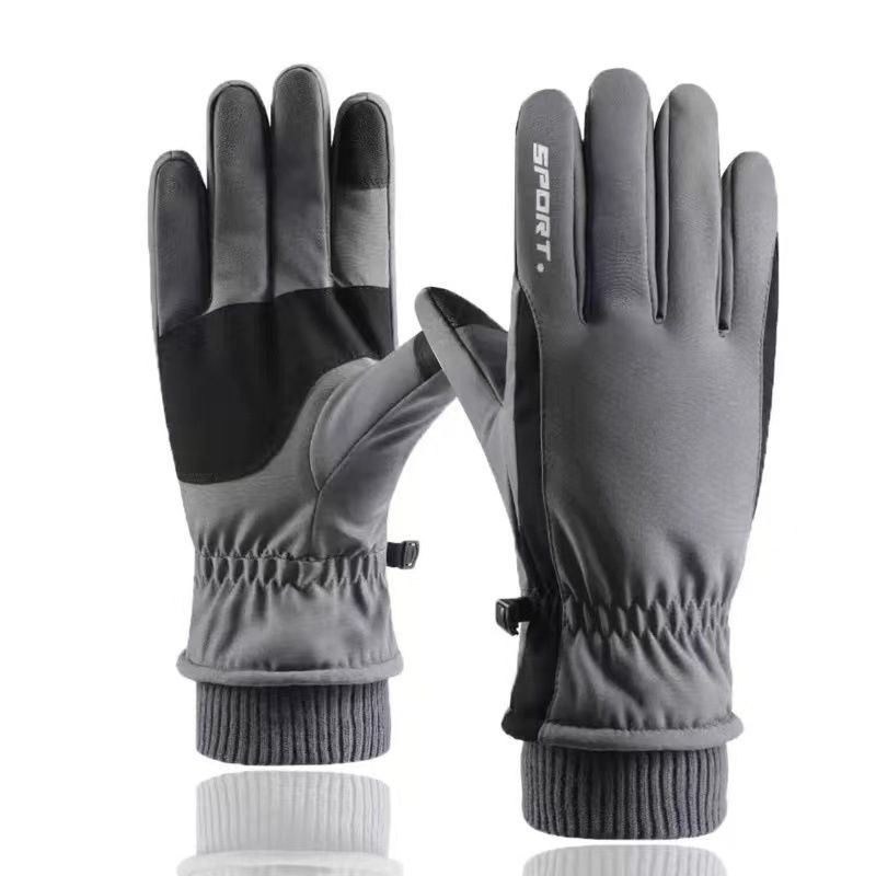 (#4)men's Ski Gloves Snowboard Gloves Snowmobile Motorcycle Riding Winter Gloves Windproof GRE