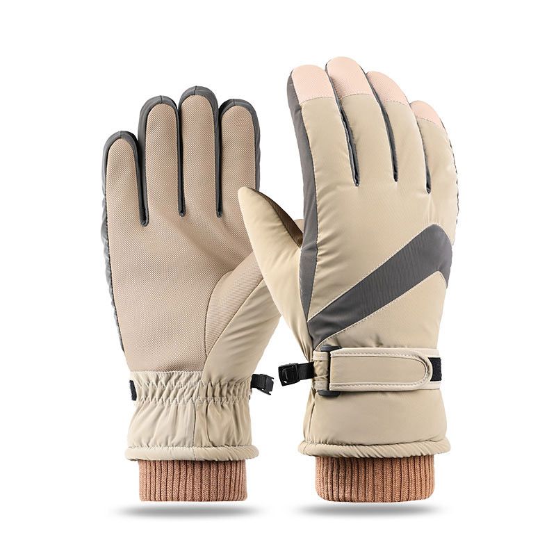(#4)men's Ski Gloves Snowboard Gloves Snowmobile Motorcycle Riding Winter Gloves Windproof GRE