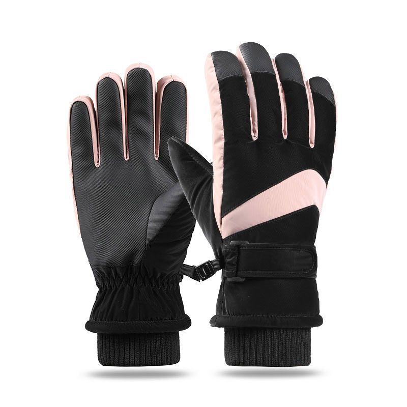 (#4)men's Ski Gloves Snowboard Gloves Snowmobile Motorcycle Riding Winter Gloves Windproof GRE
