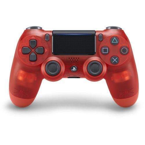 For PS4 Controller Bluetooth-compatible Wireless Vibration Joysticks Wireless For PS4 Game Console Pad (With Box)- Crystal Red