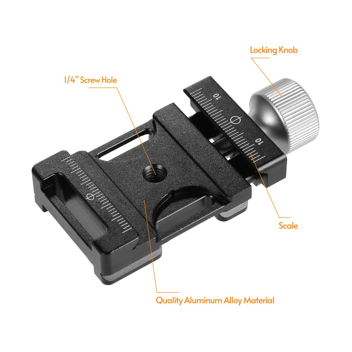 Quick Release Clamp 38mm Aluminum Screw Knob Clamp
