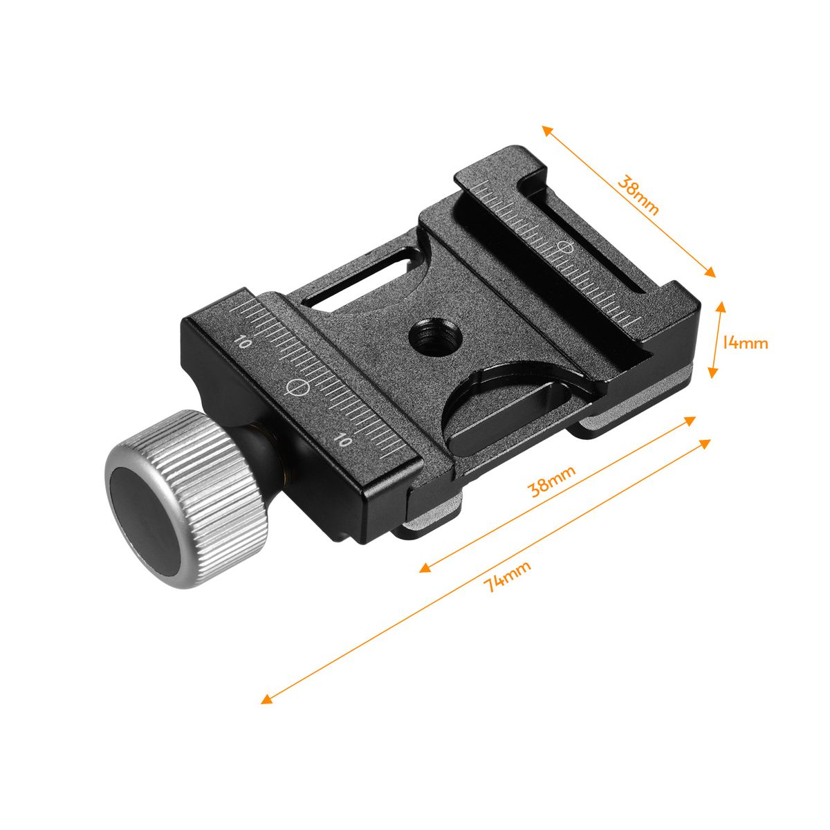 Quick Release Clamp 38mm Aluminum Screw Knob Clamp