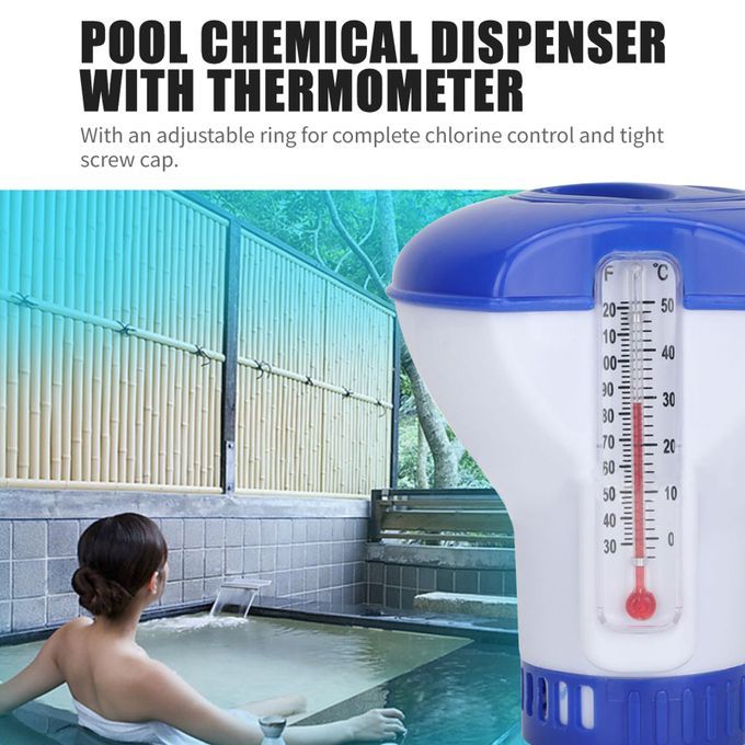 Pool Chemical Dispenser With Floating Chlorine Tablets