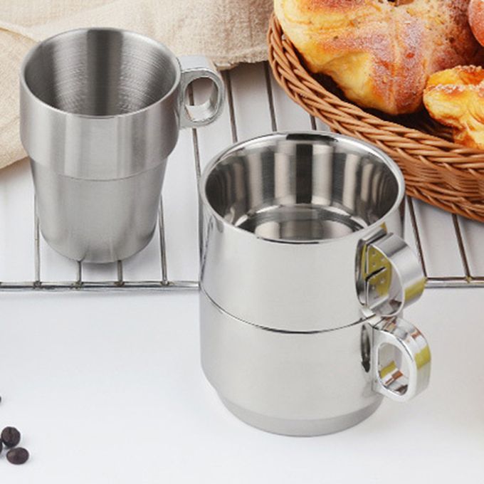 Stainless Steel Mugs Diminutive Easy To Carry European-