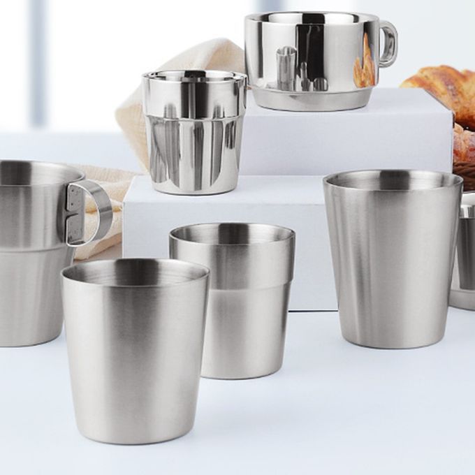 Stainless Steel Mugs Diminutive Easy To Carry European-