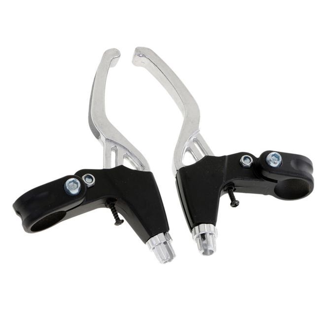 Road Mountain Cycle Bike Bicycle Alloy Right Left Brake Levers Silver