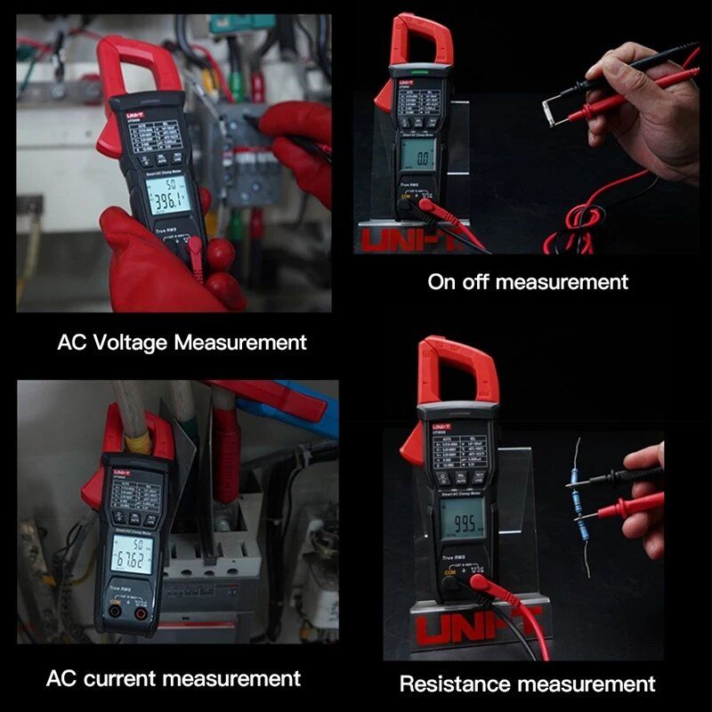 UNI-T Digital Clamp Meter UT202S AC 600A True RMS NCV
